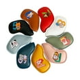thumbnail image 3 of Ensemble de 9 Couvre-Chefs de Golf en Fer pour Tête de Club de Golf, Manchon de Tête de Club de Golf pour Sports Extérieurs Multicolore, 3 of 9