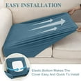 thumbnail image 4 of Couch Cushion Covers Seat Cushion Cover Stretch Couch Cover Separate Sectional Sofa Slipcovers Furniture Protector(3 Pieces for Seat or Sofa Backrest, Blue), 4 of 12