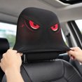 thumbnail image 6 of 2PCS Ghost Face Headrest Covers, Scary Face Printing Auto Seat Universal Elastic Models Headrest Protector (Style-J), 6 of 8
