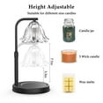 thumbnail image 6 of Flower Candle Warmer Lamp with Timer Dimmer, Height Adjustable Candle Lamp, Birthday Gifts for Women,  House Warming Gifts New Home Decor, Daffodil Wax Melts Warmer, 6 of 10