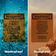 thumbnail image 5 of (2 Pack) Interrupting Utility Power Automatically OSHA Warning Sign, 5 of 7