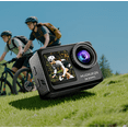 thumbnail image 4 of Action Camera,Underwater Camera,5K Ultra HD Wi-Fi Control,with EIS/Dual Touch Screen,Landscape/Portrait Switching Sports Camera for Cycling,Diving, Sports Vlogging Recording, 4 of 10