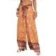 thumbnail image 4 of ABPHQTO Pantalones palazzo de pierna ancha boho naranja para mujer, 4 of 5
