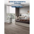 thumbnail image 2 of Garvee 10000 BTU Standing Air Conditioner, Portable AC Unit with Remote Control & Window Kits for Rooms up to 450 Sq.ft, White, 2 of 6