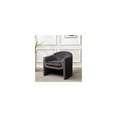 thumbnail image 4 of SAFAVIEH Couture Laylette Modern Velvet Solid Accent Chair, Dark Grey, 4 of 5