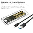 thumbnail image 3 of Boîtier Adaptateur de Disque SSD, Portable 10Gbps M.2 NVMe Boîtier SSD JMS583 Puce pour SSD 2230 2242 2260 2280, 3 of 7