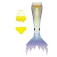 thumbnail image 1 of A Three Piece Children's Swimsuit with A Strapless Fish Tail, 1 of 2