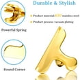 thumbnail image 2 of Chip Bag Clips Large Golden Stainless Steel Air Tight Bag Clip Perfect for Kitchen &Office(10 pack) (GSJ-10), 2 of 6