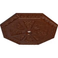 thumbnail image 3 of 29 1/8"OD x 2 1/4"ID x 1 1/8"P Spring Octagonal Ceiling Medallion (Fits Canopies up to 3"), Hand-Painted Burnished Mahogany Crackle, 3 of 6