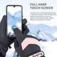 thumbnail image 3 of Ski Gloves Snow Gloves for Men Women,Waterproof Warm Insulated Touchscreen Sports Gloves for Winter Skiing Snowmobile, 3 of 7
