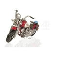 thumbnail image 2 of Red Harley Davidson Motorcycle Sculpture, 2 of 5