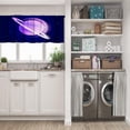 thumbnail image 3 of LALILO Kitchen Curtain Valance Colourful Magic Shine Planet Rod Pocket Window Curtain 52"x 18" Set of 2, 3 of 7