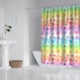 thumbnail image 2 of Pioneer Flower Floral Print Pattern Shower Curtain 84"x72", Bathroom Decorative Shower Curtain Set with 12 Hooks, Waterproof Washable, 2 of 6