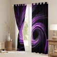 thumbnail image 3 of Castle Fairy Purple Stripes Black Out Curtains for Teens Men Women,Abstract Geometric Curtains Pack Of 2 (42X63 Each),Minimalist Lines Bedroom Curtains,Luxury Bedroom Decor, 3 of 6