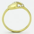 thumbnail image 3 of Womens Gold Ring Stainless Steel Anillo Color Oro Para Mujer Ninas Acero Inoxidable with Top Grade Crystal in Clear Rahab, 3 of 4