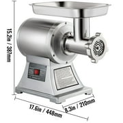 VEVOR 550lbs/H Electric Meat Grinder,1100W Commercial Sausage Stuffer Filler Stainless Steel 220 RPM 1.5HP for Industrial and Home Use, 550LB, Sliver