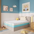 thumbnail image 2 of EGOHOME 5 Inch Twin Memory Foam Mattress for Kids, Medium-Firm Mattress in a box, CertiPUR-US Certified, Blue, 2 of 11