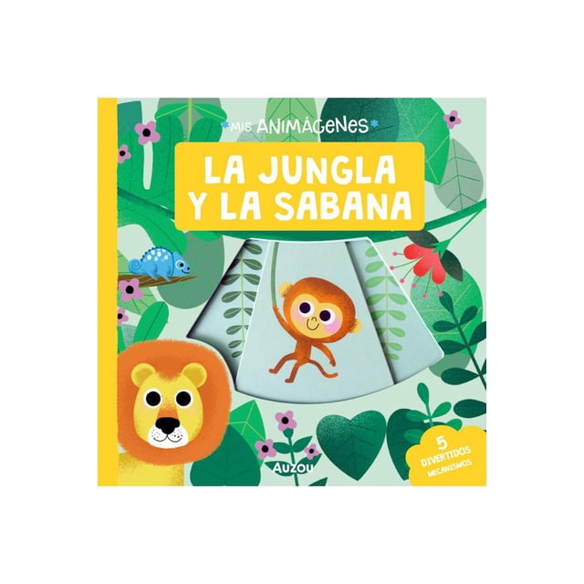 Libro Mis Animagenes La Jungla Y La Sabana Pasta Dura, Autor Daniel Roode, Editorial Auzou