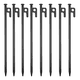 thumbnail image 1 of Estacas De Acero Resistentes De 30cm Para Tienda, 8 Piezas NEGRO, 1 of 5