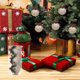 thumbnail image 4 of Herunwer Christmas Plaid Ball Ornaments - Black & Red Buffalo Plaid Fabric Ball Ornaments with Pine Cones and Greenery, Plaid Christmas Tree Hanging Balls Ornament, 4 of 6