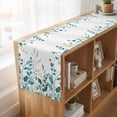 thumbnail image 6 of Table Runners 72 Inches Long Dress Scarves, Teal Eucalyptus Farmhouse Kitchen/Dining Table Runner, Coffee Tablerunners, Watercolor Spring Weeping Botanical 13x72 Inch, 6 of 9