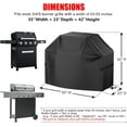 thumbnail image 2 of Grill Cover BBQ Gas Grill Cover for Outdoor Grill RipProof Fade Material Barbecue Cover with HookandLoop Straps & Adjustable Hem Drawstring ( ), 2 of 7