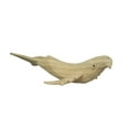 thumbnail image 1 of 8 Inch Hand Carved Whale Wooden Sculpture Decorative Figurine Beach Home Decor, 1 of 5