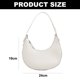 thumbnail image 2 of Nuevo bolso de hombro de moda con textura de tendencia, bolso para axilas, adecuado para bolso de hombro de PU para mujer, color blanco, 2 of 6