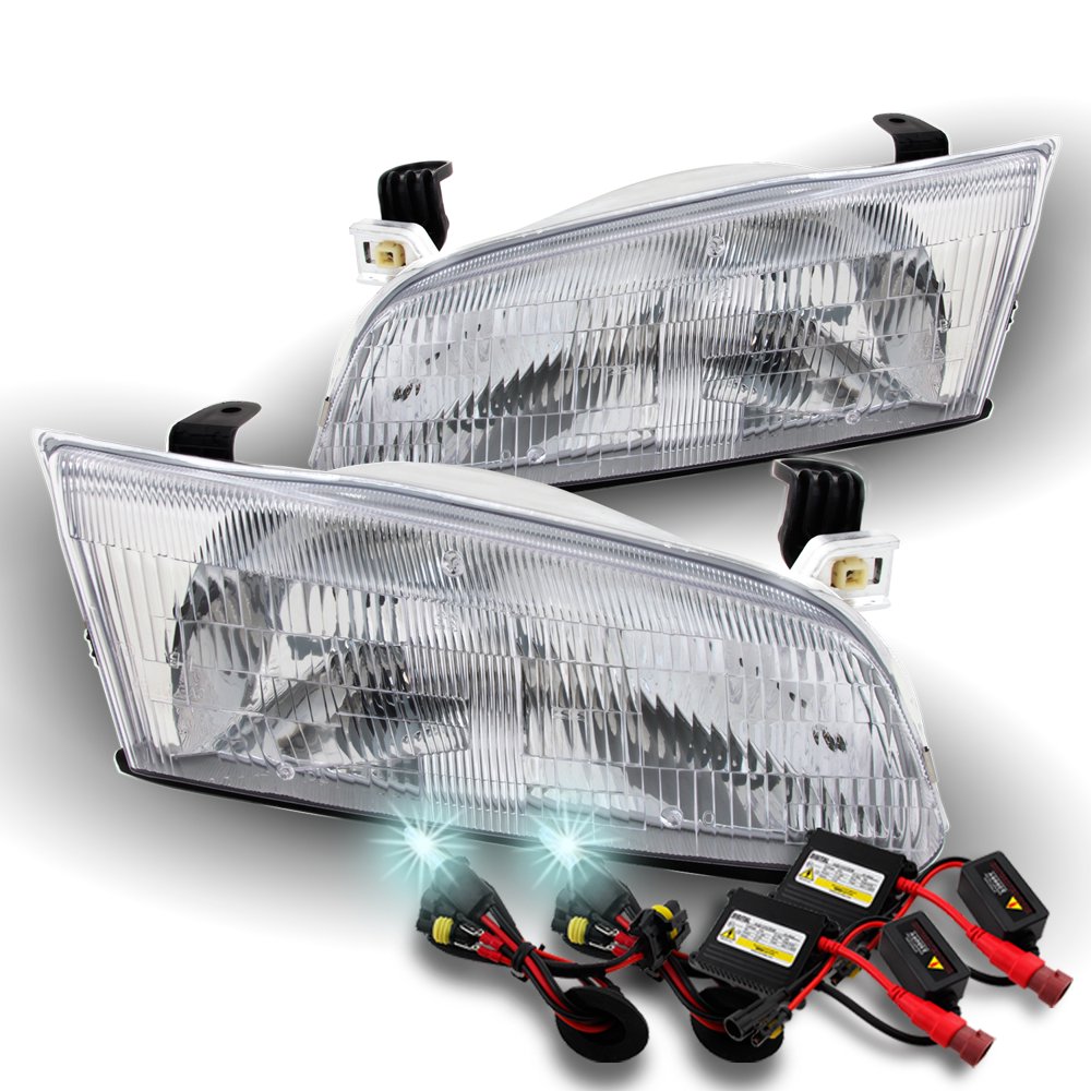 Fits 1997 1998 1999 Toyota Camry Left + Right Side Headlights + Slim