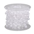 thumbnail image 2 of segolike 15m Pearl Beaded Chain Ribbon Trim String for DIY Wedding White, 2 of 9