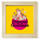 thumbnail image 1 of La mujer diosa hermosa alabanza Pantalla de escritorio de pared de fotograma cuadrado, 1 of 4