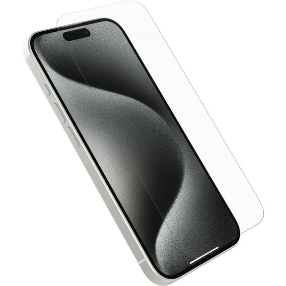 OtterBox iPhone 15 Pro (Only) - Premium Glass Screen Protector - 9H Surface Hardness - Fingerprint Resistant - Precision Fit - Easy Installation - Retail Packaging