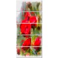 thumbnail image 2 of Red Roses on Green Watercolor - Flower Artwork on Canvas, 2 of 3