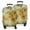 Light Blue Sunflower, variant on Black Green Stem Sunflower Pattern Luggage Cover Fashion Suitcase Cover Baggage Covers Fit 25-28 Inch Luggage (Go Travel)