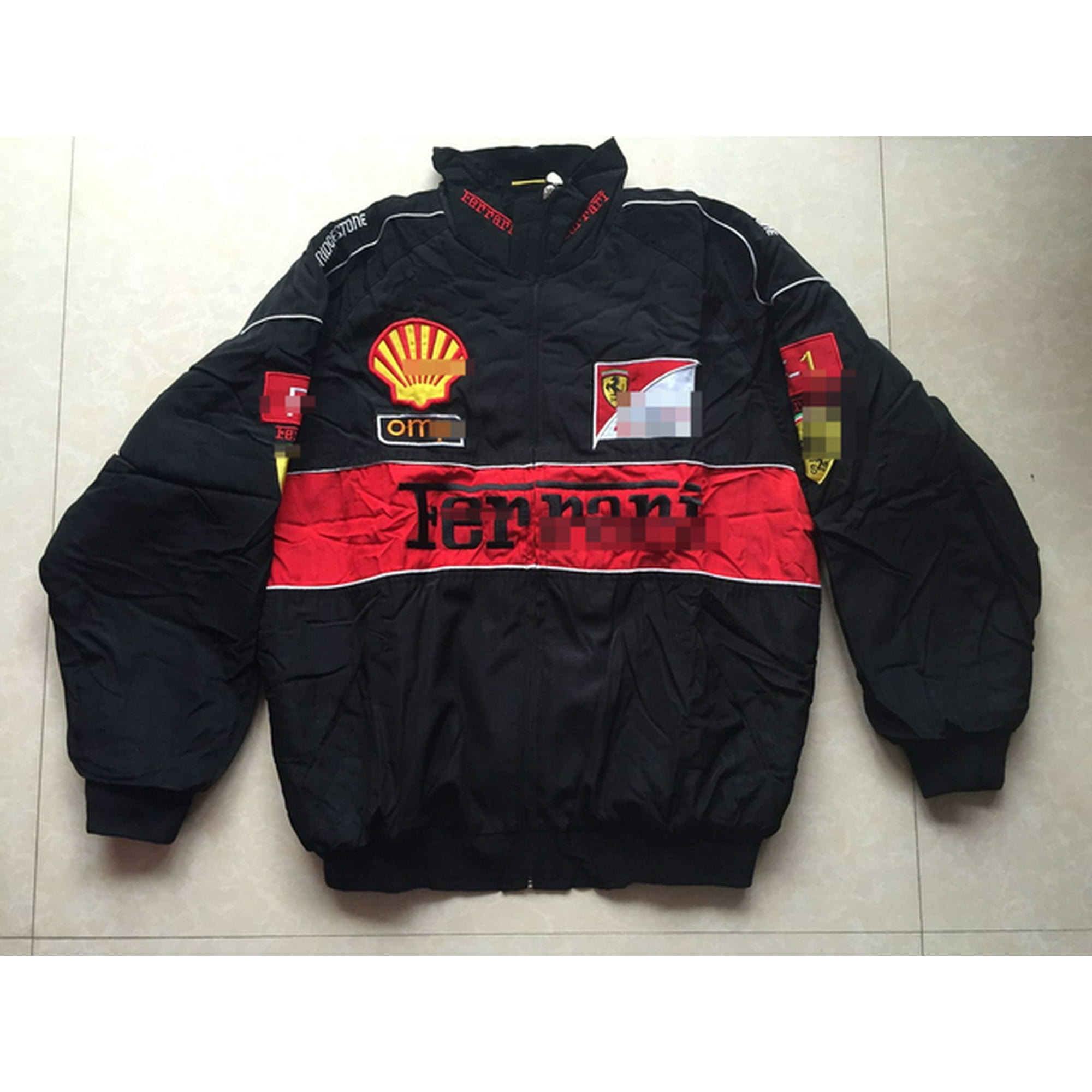 Ferrari red black embroidered exclusive jacket sale