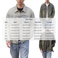 thumbnail image 3 of Frnrwgo Men's Denim Jacket Loose Fit Button Front Ripped Multi-Pocket Casual Streetwear Outerwear, 3 of 5