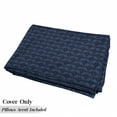 thumbnail image 5 of Indigo Floor Pillow Lounger Cover, Ocean Inspired Garden Botanic Floral Details Leaves Buds Image Print, Nap Mat Printed Fabric Case for 5 Pillows, 88" x 27", Dark Blue Violet Blue, by Ambesonne, 5 of 5