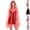 Red, variant on Womens Sheer Mesh Hooded Cape Cloak Tie Front Tulle Poncho Gothic Witch Costume for Halloween Party Rave Cosplay Dress Cover Up, Pink, S