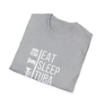 thumbnail image 2 of Funny Tuba Player T-Shirt Eat, Sleep, Tuba, Repeat, 2 of 7