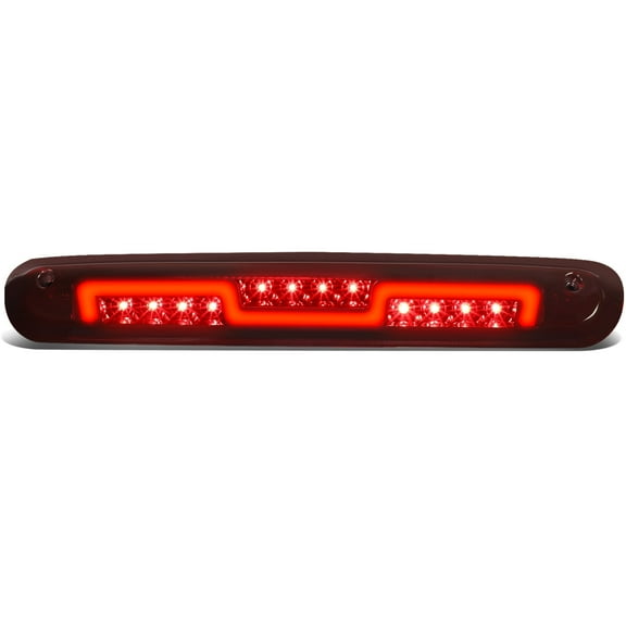 Nuvision Lighting For 2007 to 2014 Silverado Sierra 1500-3500 Hummer H3T 2-Stage 3D LED Light Bar Dark Red Third Brake Light 12