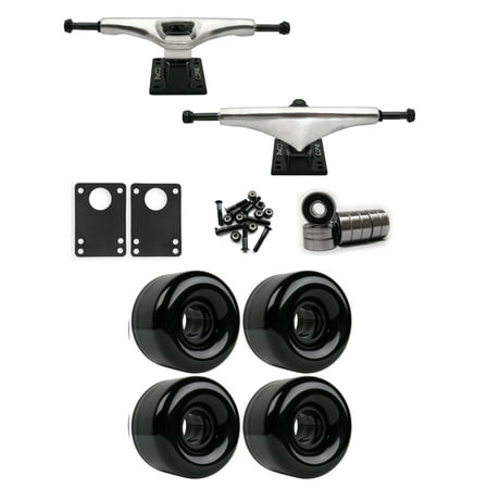 Core 6.0 Longboard Trucks Wheels Package 65mm x 44mm 83A Black
