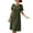 Army Green1, variant on Womens Summer Dresses Casual Solid Color Round Neck Short Sleeve Side Split Midi Dresses Flowy Ventilate Ribbed-like knit Sundresses for Daily Wear Hot Pink L