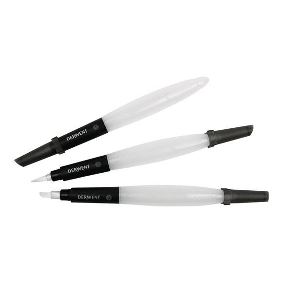 Set Con 3 Pinceles Con Depósito De Agua Derwent multicolor