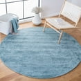 thumbnail image 2 of SAFAVIEH Himalaya Fleur Solid Area Rug, Blue, 6' x 6' Round, 2 of 11