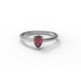 thumbnail image 4 of 1.60 Ct Pear Shape Garnet Gemstone 925 Sterling Silver Solitaire Ring Pendant Earring Set Jewelry, 4 of 5