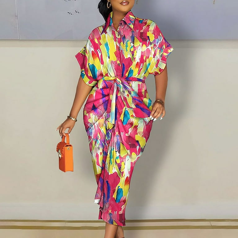 Casual Print Bandage Turndown Collar Loose Jumpsuits Casual Print Bandage Turndown Collar Loose Jumpsuits