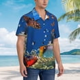 thumbnail image 2 of Lsque Colorful Coral Reef pattern Hawaiian Shirt for Men, Unisex Summer Beach Casual Short Sleeve Button Down Shirts-X-Large, 2 of 9