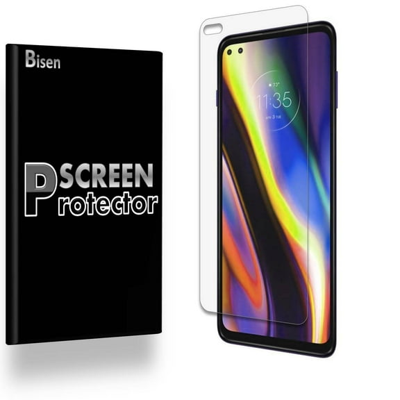 Fit For Motorola Moto G 5G Plus [4-Pack BISEN] Ultra Clear Screen Protector, Anti-Scratch, Anti-Shock