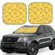 thumbnail image 1 of Balery Cool Duck With Yellow Strip Parasol para parabrisas de coche de 2 piezas | Parasol plegable para parabrisas delantero de coche para la mayoría de sedanes-Medium, 1 of 6
