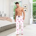 thumbnail image 6 of FORMRS Mens Pajama Pants with Pockets Sleepwear Lounge Bottoms Sizes S-2XL, Geometric Love, 6 of 7